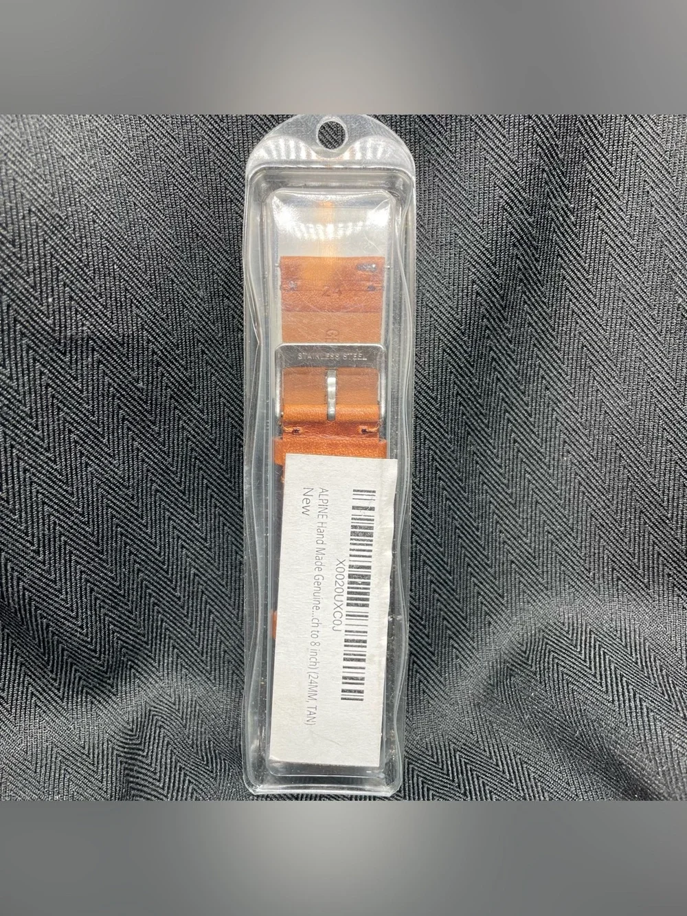Alpine International Tan Leather Watch Band